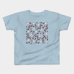 Origami Cranes and Cherry Blossoms Kids T-Shirt